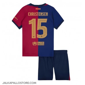 Barcelona Andreas Christensen #15 Kotipaita Lapsille 2024-25 Lyhythihainen (+ shortsit)